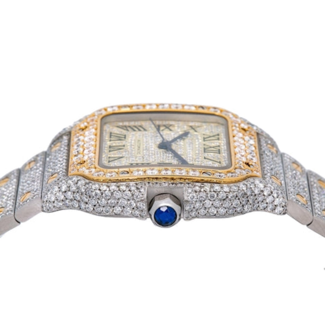 Nova Moissanite Watch | 16c | 14k Yellow Gold | D-Color Stone
