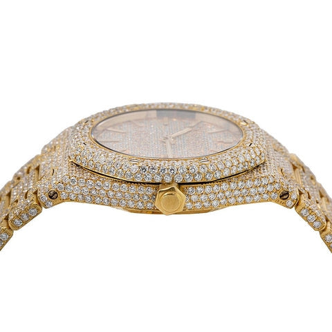 Iceborn Moissanite Watch | 16c | 14k Yellow Gold | D-Color Stone