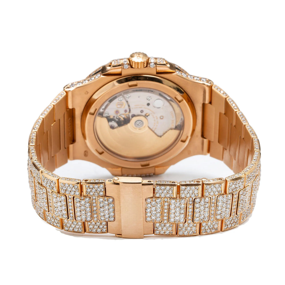 Frostwave Moissanite Watch | 16c | 14k Rose Gold | D-Color Stone