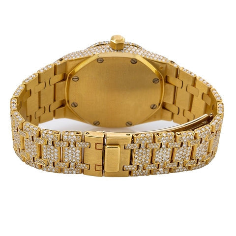 Iceborn Moissanite Watch | 16c | 14k Yellow Gold | D-Color Stone