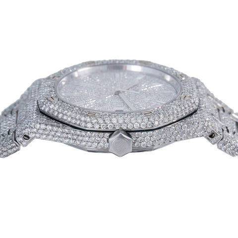 Iceborn Moissanite Watch | 16c | 14k White Gold | D-Color Stone