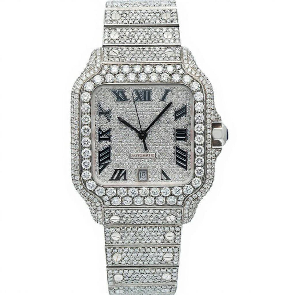Nova Moissanite Watch | 16c | 14k White Gold | D-Color Stone