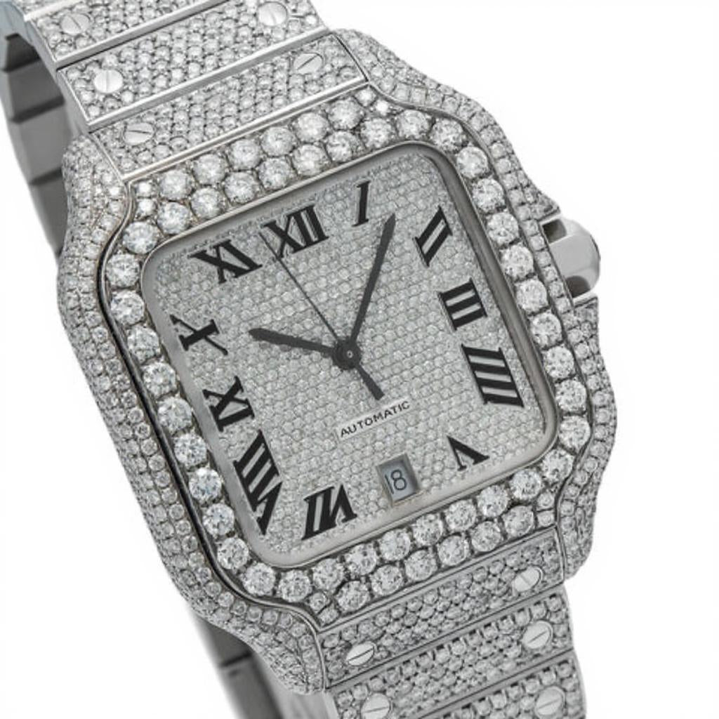 Nova Moissanite Watch | 16c | 14k White Gold | D-Color Stone